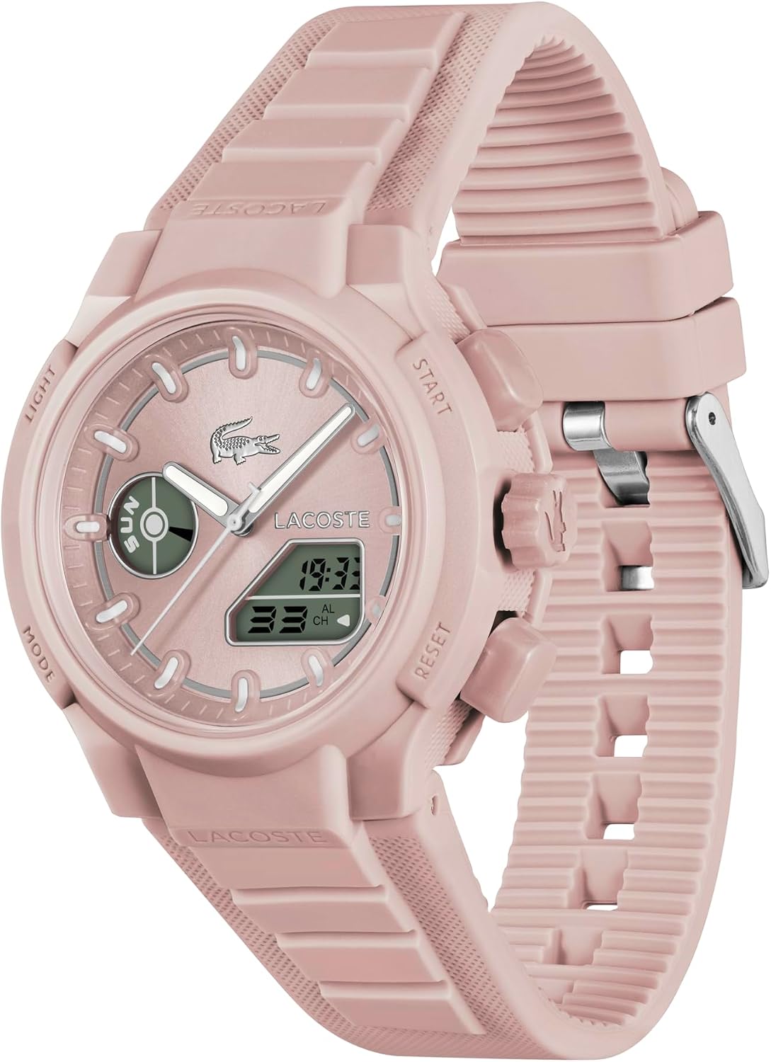 Lacoste LC33 Women's Analog-Digital Quartz Watch with Chronograph, Alarm and Calendar