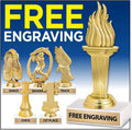 Crown Awards 6' Basketball Slam Dunk Trophy On White Marble Base, Basketball Slam Dunk Award with Custom Engraving Prime