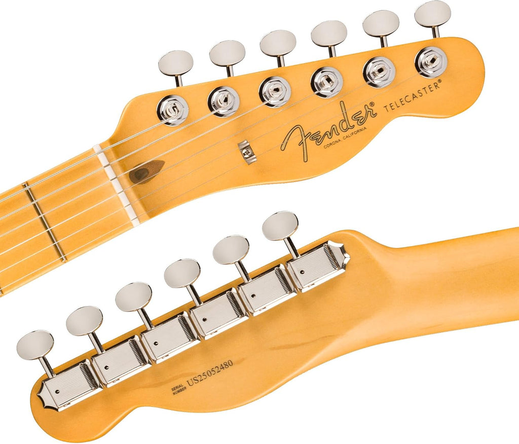 Fender American Professional Classic Telecaster - Faded Lake Placid Blue Bundle with Gig Bag, Strap, Cable, and Guitar Cleaning Kit