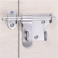 Barrel Slide Door Bolts 2 Pack Thickened Stainless Steel Heavy Duty Hasp Latch with Padlock Hole and Screws(4 inches)