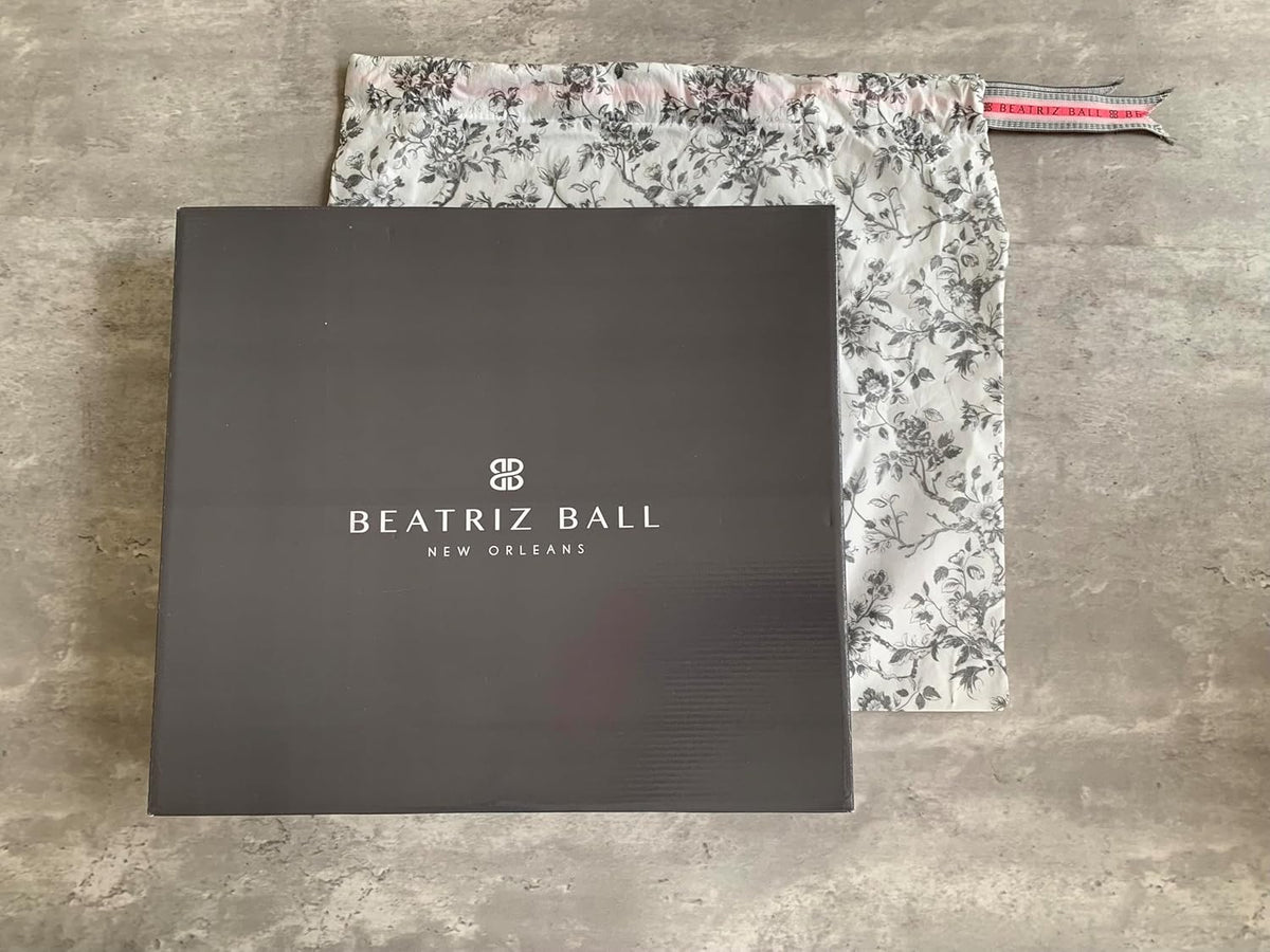 Beatriz Ball Medium Organic Pearl Kristi Rectangular Tray with Handles