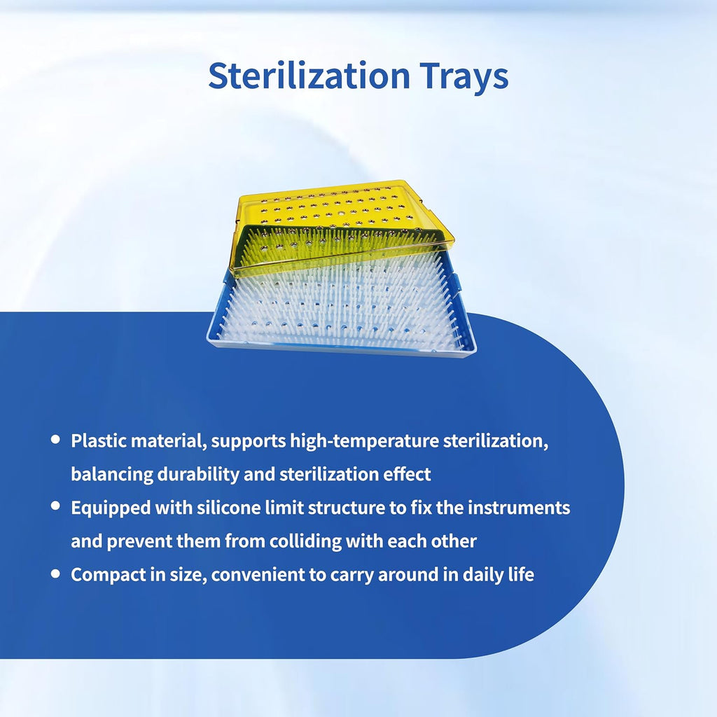 RWD Premium Surgical Dissection Kit - 5 PCS Stainless Steel Instruments for Medical, Anatomy, Biology and Veterinary Students, Faculty with Sterilization Trays (SP0010-L)