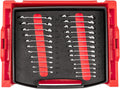 TEKTON Stubby Combination Wrench Set with Open Top Drawer and Rack, 25-Piece (1/4-3/4 in., 6-19 mm) | OLB94205