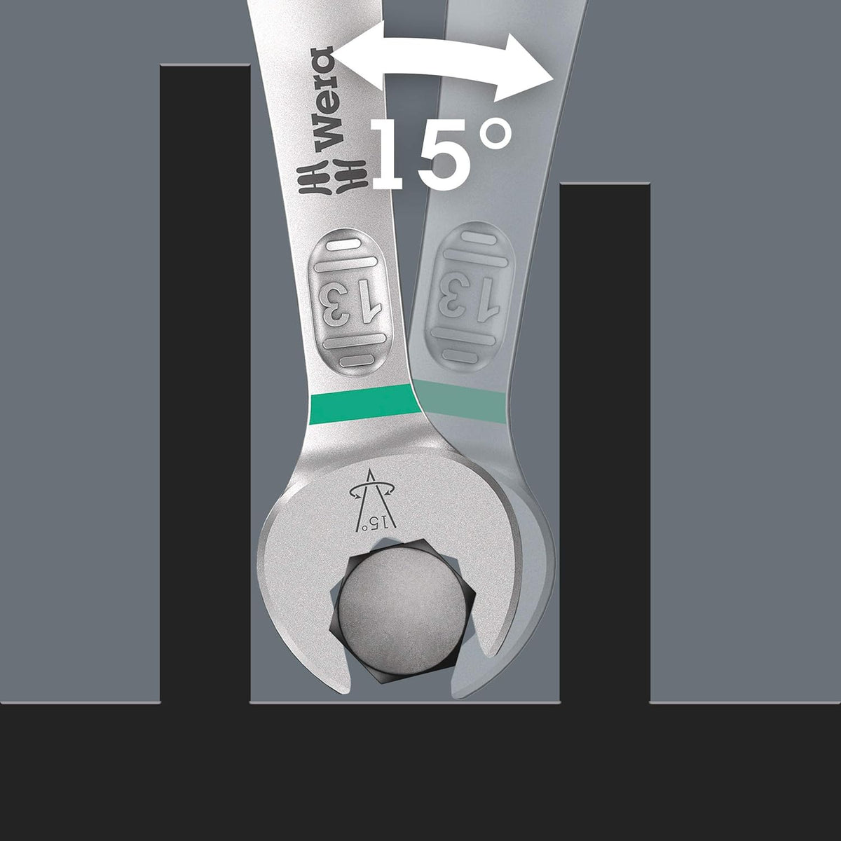 Wera 05020241001 6003 Joker 8 Imperial Set 1 combination wrench set, Imperial, 8 pieces