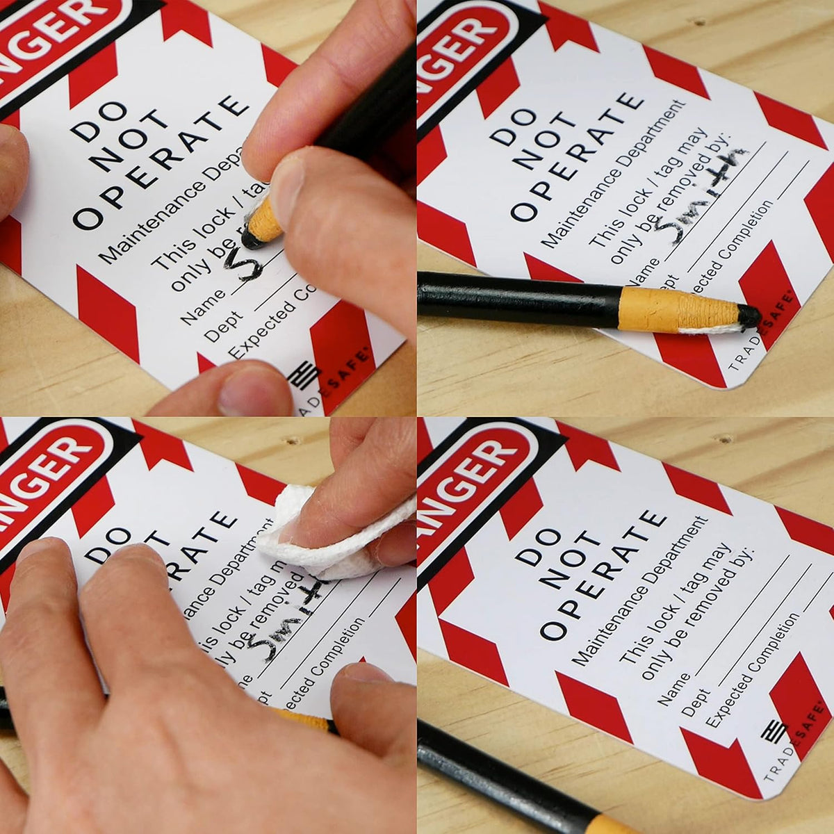 TRADESAFE Lockout Tagout Station with Loto Devices - Lock Out Tag Out Kit Board Includes 8 Pack Safety Lock Set, 3 Hasps for Padlocks, 30 Do Not Operate Tags for Lockout Safety, OSHA Compliance