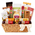 Hickory Farms Deluxe Meat and Cheese Gift Basket | Charcuterie Board Food | Summer Sausage | Salami | Father's Day | Mother's Day | Easter | Christmas | Holiday | Housewarming |Care Package