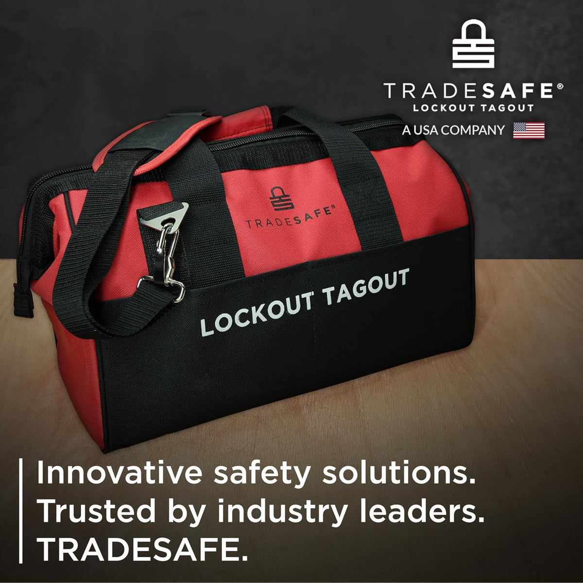 TRADESAFE Valve Lockout Tagout Kit - 55 Loto Devices, Ball, Butterfly, and Gate Valve Lockout Devices, Loto Locks, Cable Lock, Hasps, Tags, OSHA Compliant