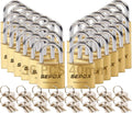 SEPOX® 36 Pcs Pack Solid Brass Padlock with Same Keys 48 Pcs, Heavy Duty & Compact Waterproof Body 40mm 1-9/16',Small Lock & Key with Big Handle, Keyed Alike for School Gym Locker, Hasp, Tool Box