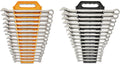 GEARWRENCH 30 Piece 12 Point Long Pattern Combination SAE/Metric Wrench Set with Wrench Racks (1/4-1 in., 8-22 mm) - 81937