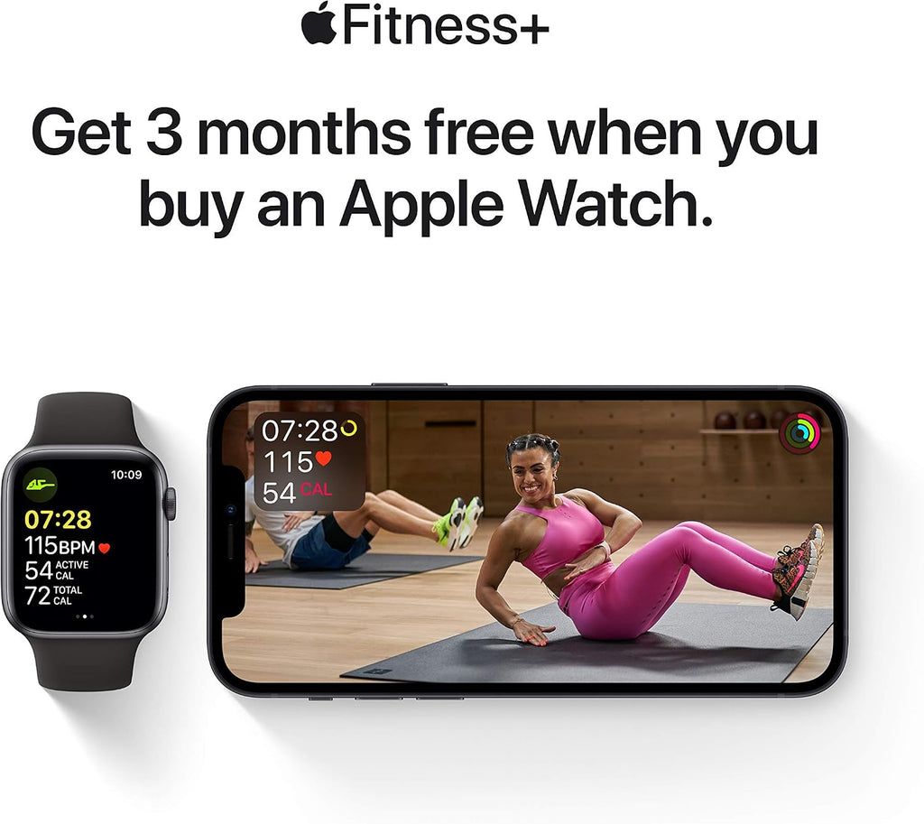 Apple Watch Series 6 (GPS + Cellular, 44mm) - Space Gray Aluminum Case with Black Sport Band
