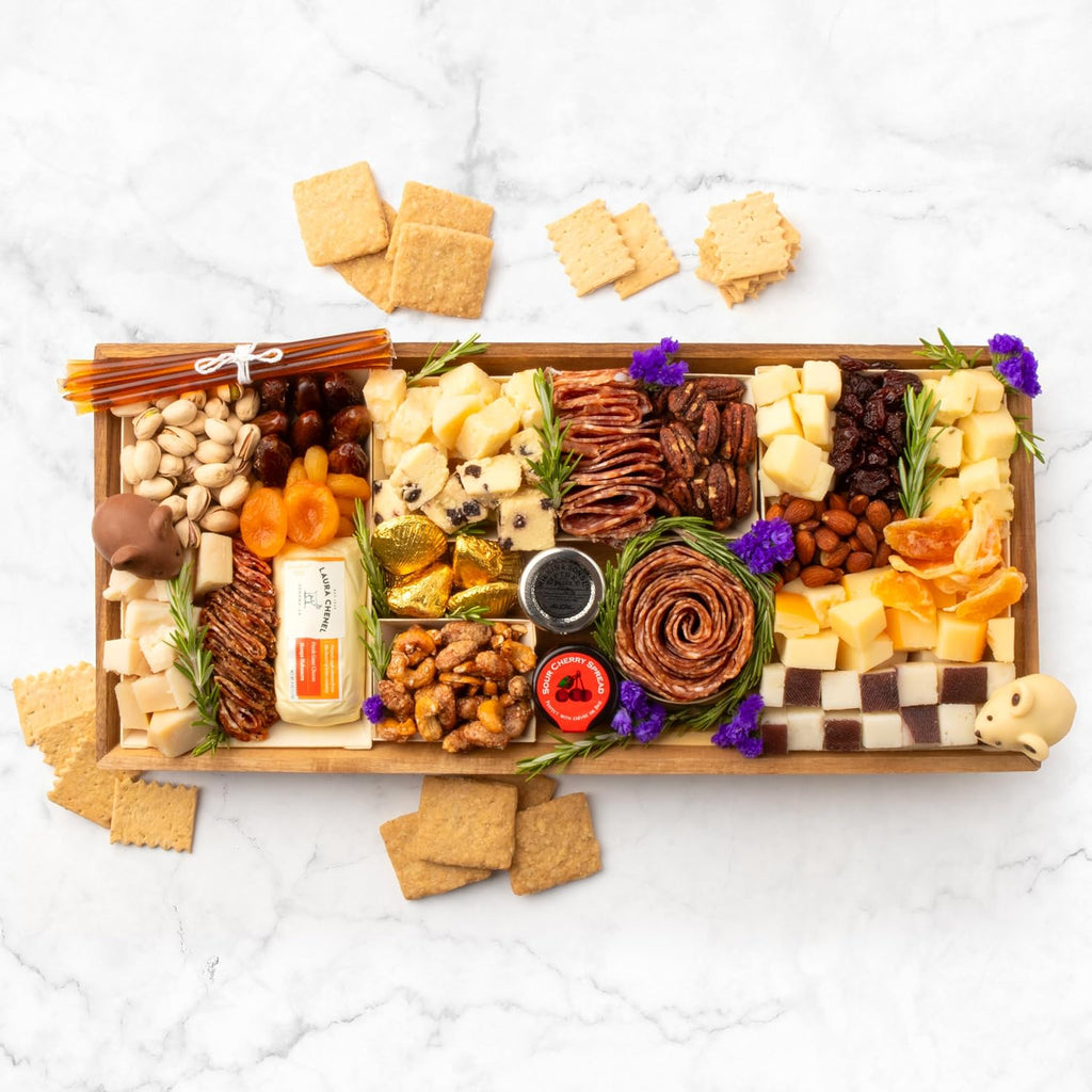 Nibble Charcuterie Premium Meat & Cheese Board, Ready to Serve Charcuterie Board Christmas, Holiday, Birthday, Corporate Gifts, Serves 6-9