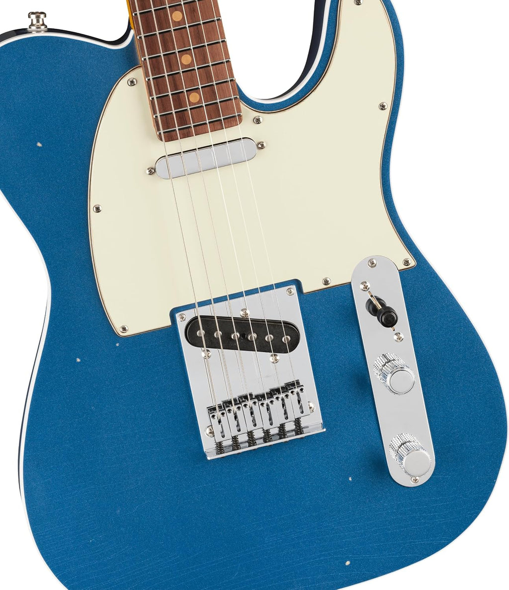 Fender American Ultra Luxe Vintage '60s Telecaster Custom Electric Guitar - Lake Placid Blue, Heirloom Lacquer