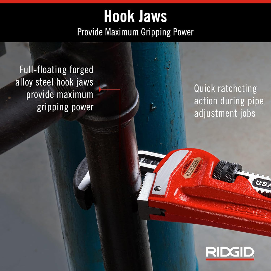 Ridgid 31035 model 36 Heavy-Duty Straight Pipe Wrench, 36' Plumbing Wrench