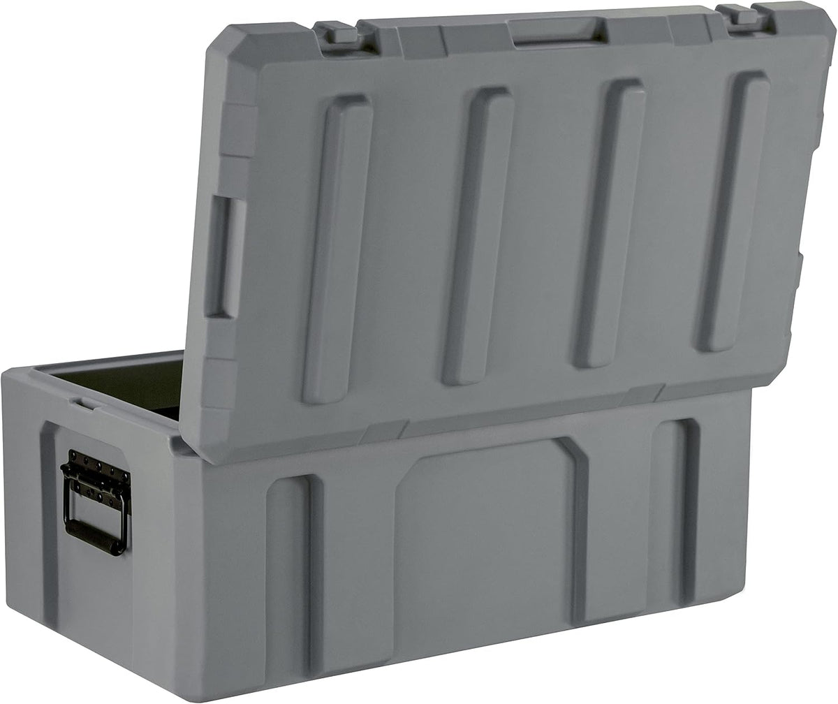 SRC-50 Crossover 26 Inch Cargo Case, Equipment Hard Case, Roto Molded, Stackable with Pad-Lock Hasp, TSA Standard, IPX4 Rated (Gray)