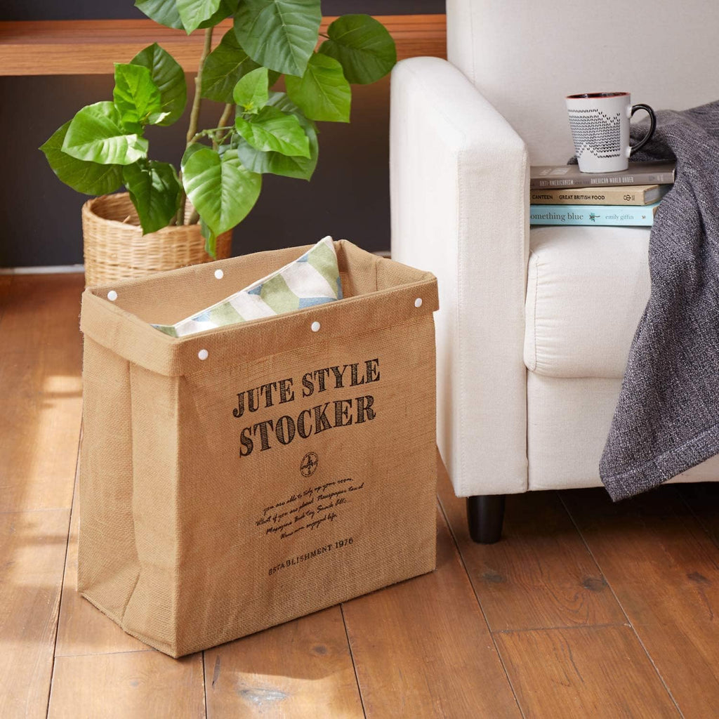アストロ Astro 603-16 Storage Case, Set of 2, Natural, Jute, Hemp, Magazine Rack, Newspaper, Plastic Bottle, Stocker, Trash Can, Water Repellent Inside