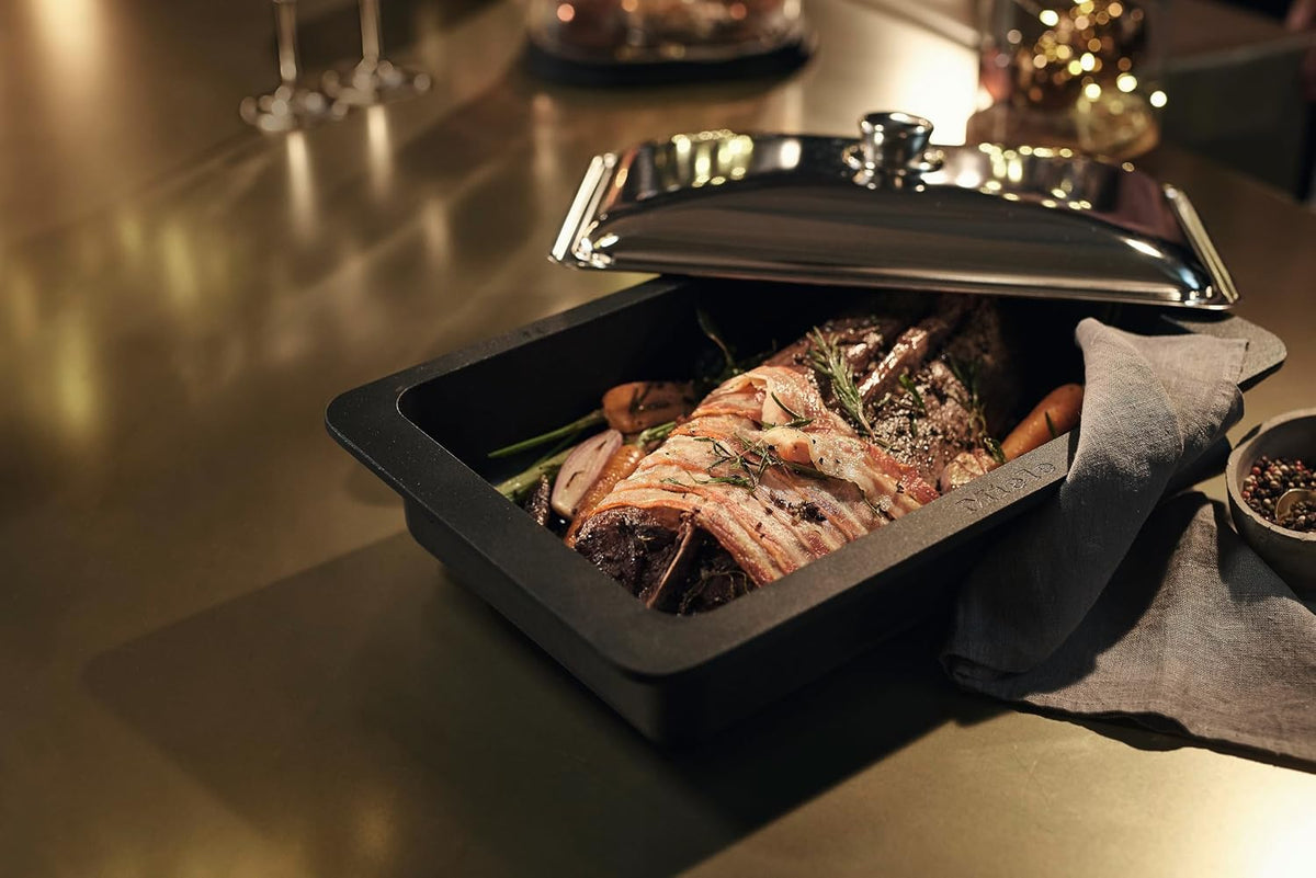Miele Original HBD 60-22 Stainless Steel Gourmet Casserole Dish Lid, Kitchen Accessory for Miele Casserole Dishes – 5136950