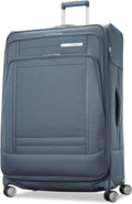 Samsonite UpLIFT Lightweight Large Checked Softside Luggage with Spinner Wheels - Expandable - Airline-Approved, Polyester Soft Suitcase for Ultra Light Travel - Elemental Blue