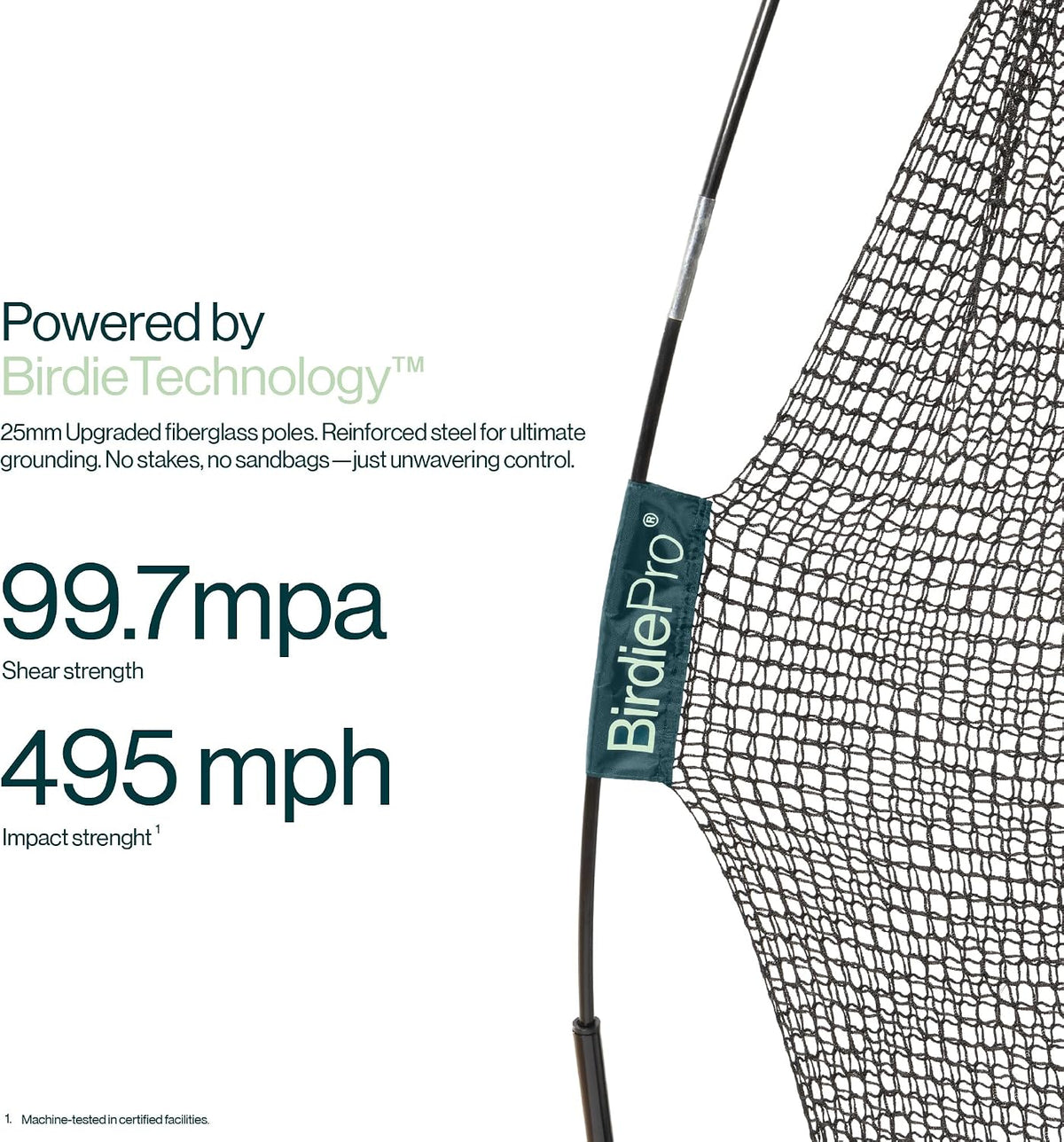 BirdiePro® - American Pro Golf Practice Net, 10x7ft Heavy Duty Golf Hitting Net with EchoShield™ Target & FlexWeave™ Net, Indoor Outdoor Training Backyard, Full Set with Mat, Balls & Cap