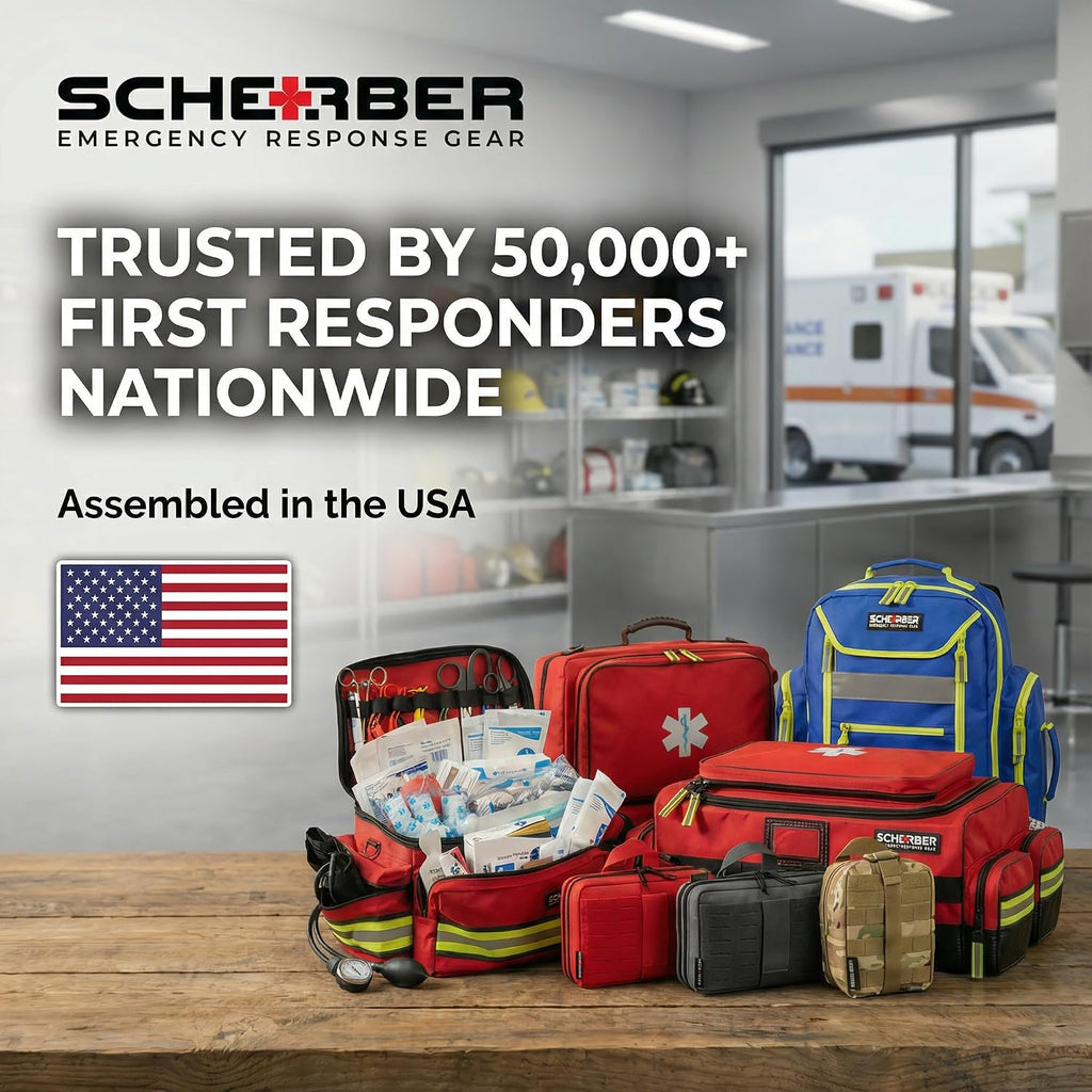 Scherber Public Access Bleeding Control Kit | Trauma Equipment, First Aid Supplies & NAR Tourniquet Pack for Gunshot Wound & Hemorrhage | Medical Professional & Emergency Rescue | Double, Advanced +