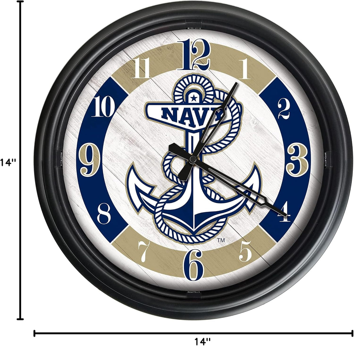 Holland Bar Stool US Naval Academy Indoor/Outdoor LED Wall Clock