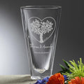 Personalization Universe Rooted in Love Engraved Crystal Vase