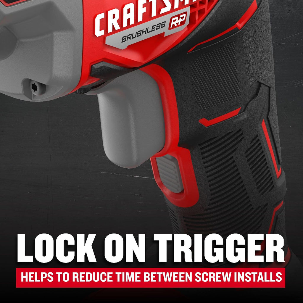 CRAFTSMAN V20 Cordless Drywall Screwgun, Bare Tool Only (CMCF600B)