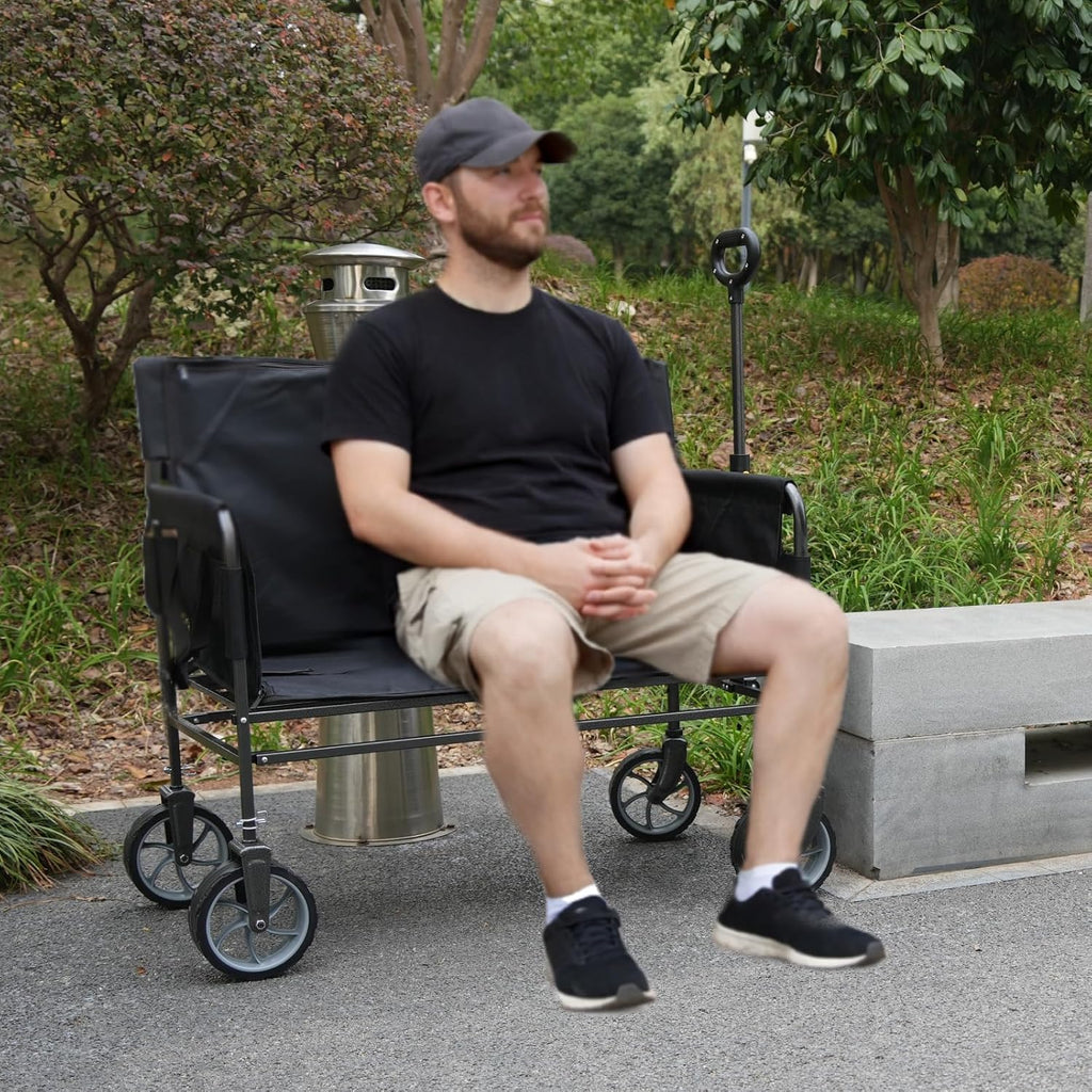 Upgraded Wagon Chair for Adults, Black
