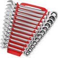 Olsa Tools Ratcheting Wrench Set, 12-Piece SAE, Chrome Vanadium Steel