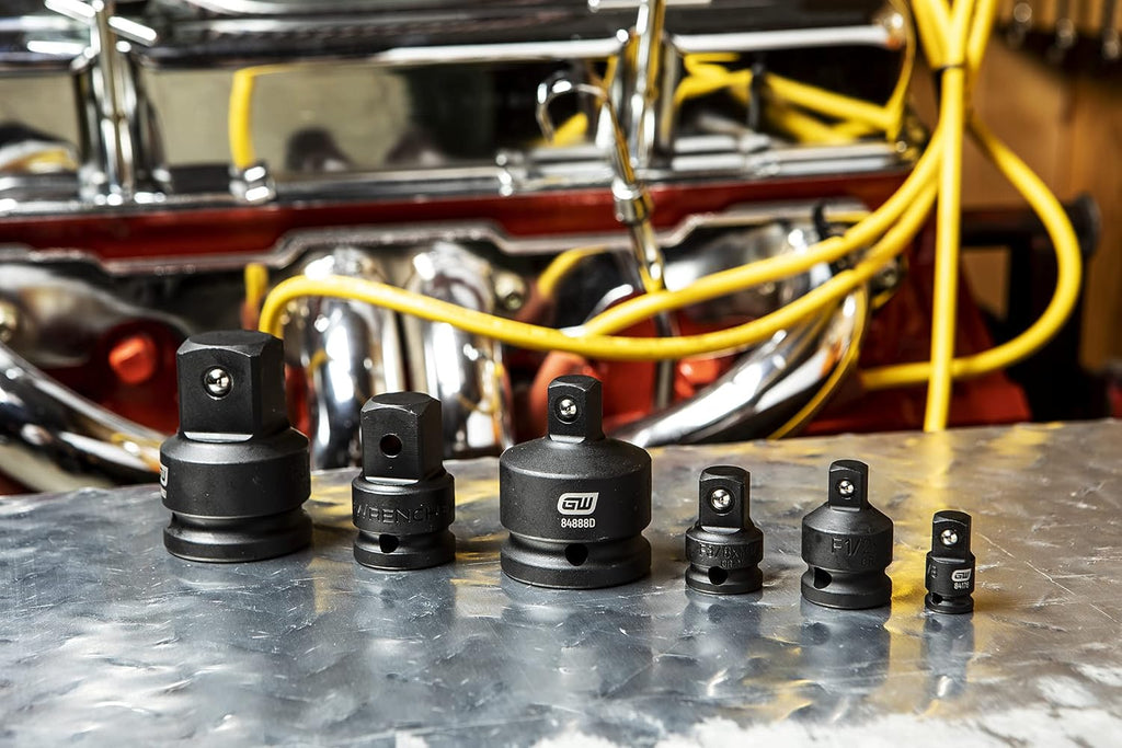 GEARWRENCH 6 Piece 1/4', 3/8', 1/2', 3/4' Drive Impact Adapter Set | 84928A-07 (Pack of 12)