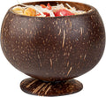 Restaurantware - Coco Casa 10 Ounce Coconut Shell Cups, 40 Mini Martini Goblets - Handmade, Polished, Coconut Shell Cocktail Tiki Cups, Hawaiian Theme For Parties, Serve Wine, Dessert, Smoothies