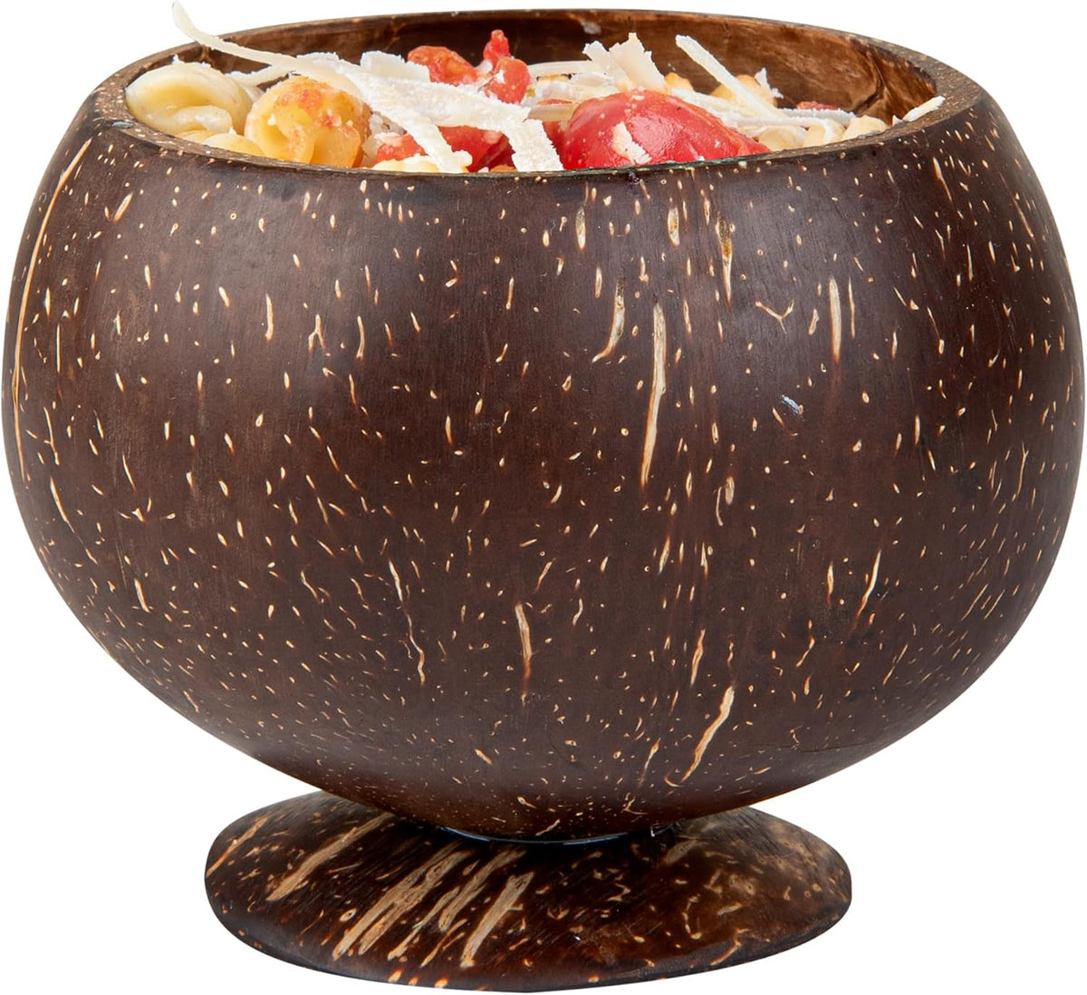 Restaurantware - Coco Casa 10 Ounce Coconut Shell Cups, 40 Mini Martini Goblets - Handmade, Polished, Coconut Shell Cocktail Tiki Cups, Hawaiian Theme For Parties, Serve Wine, Dessert, Smoothies