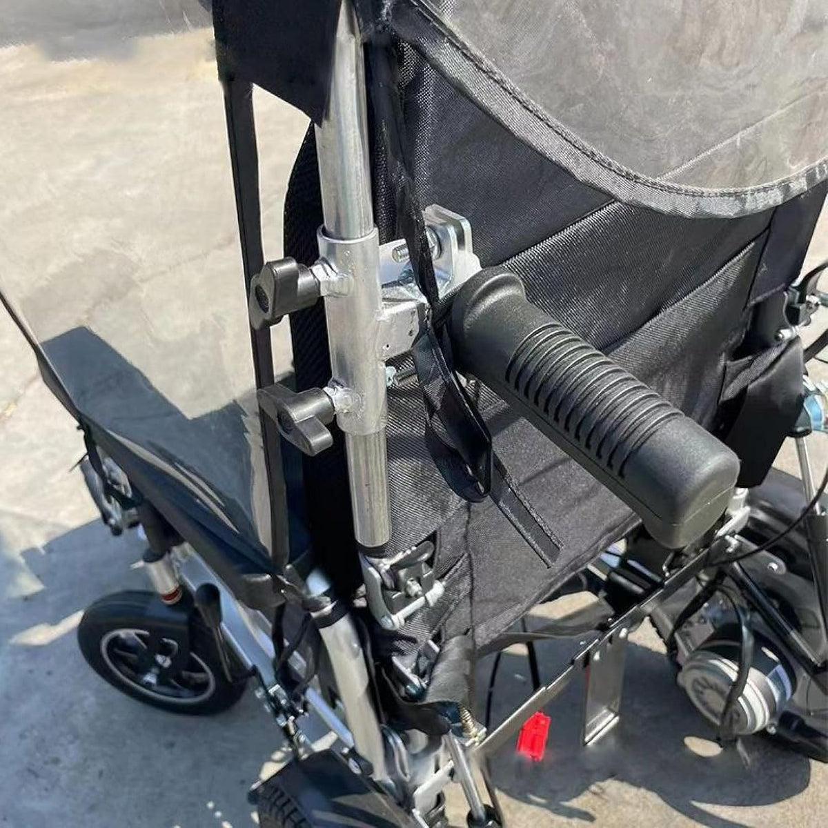 Electric Wheelchair Canopy Adjustable Wheelchair Umbrella Canopy Awning,Umbrella Stand For Patio Beach Chair, Stroller, Sport Chair, Wheelchair And Wagon,with Handle