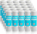 Max Water 5 Micron 10 x 2.5 CTO Carbon Water Filter Cartridge for Whole House Filtration Systems Compatible with WHEF-WHWC, WHCF-WHWC, FXWTC, AMZN-SCWH-5, CTO10, 25-Pack