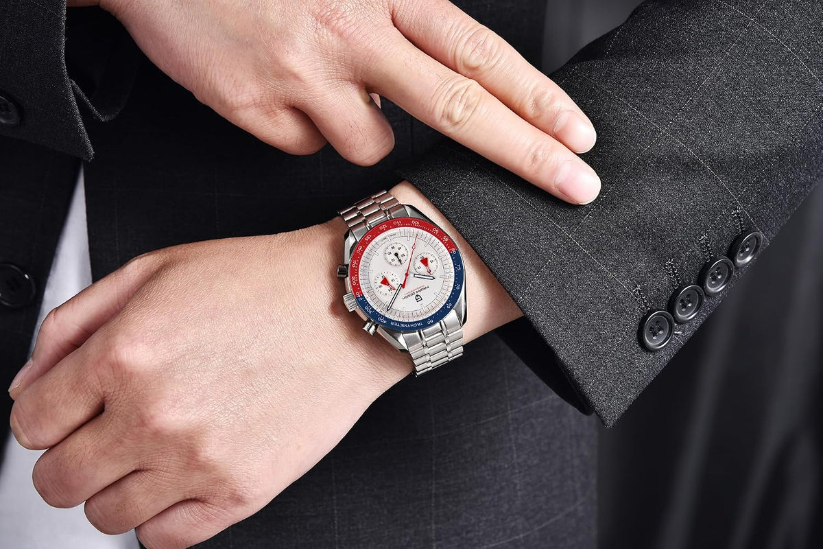 Pagani Design 1701 V3 Men's Chronograph Quartz Dial 40mm VK63 Movement Stainless Steel Mirror Sapphire Watch 100 Meter Water Resistant Sport Watch