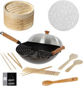 Joyce Chen Professional Series Nonstick 14-Inch Wok 13-Piece PFAS Free Cookware Set