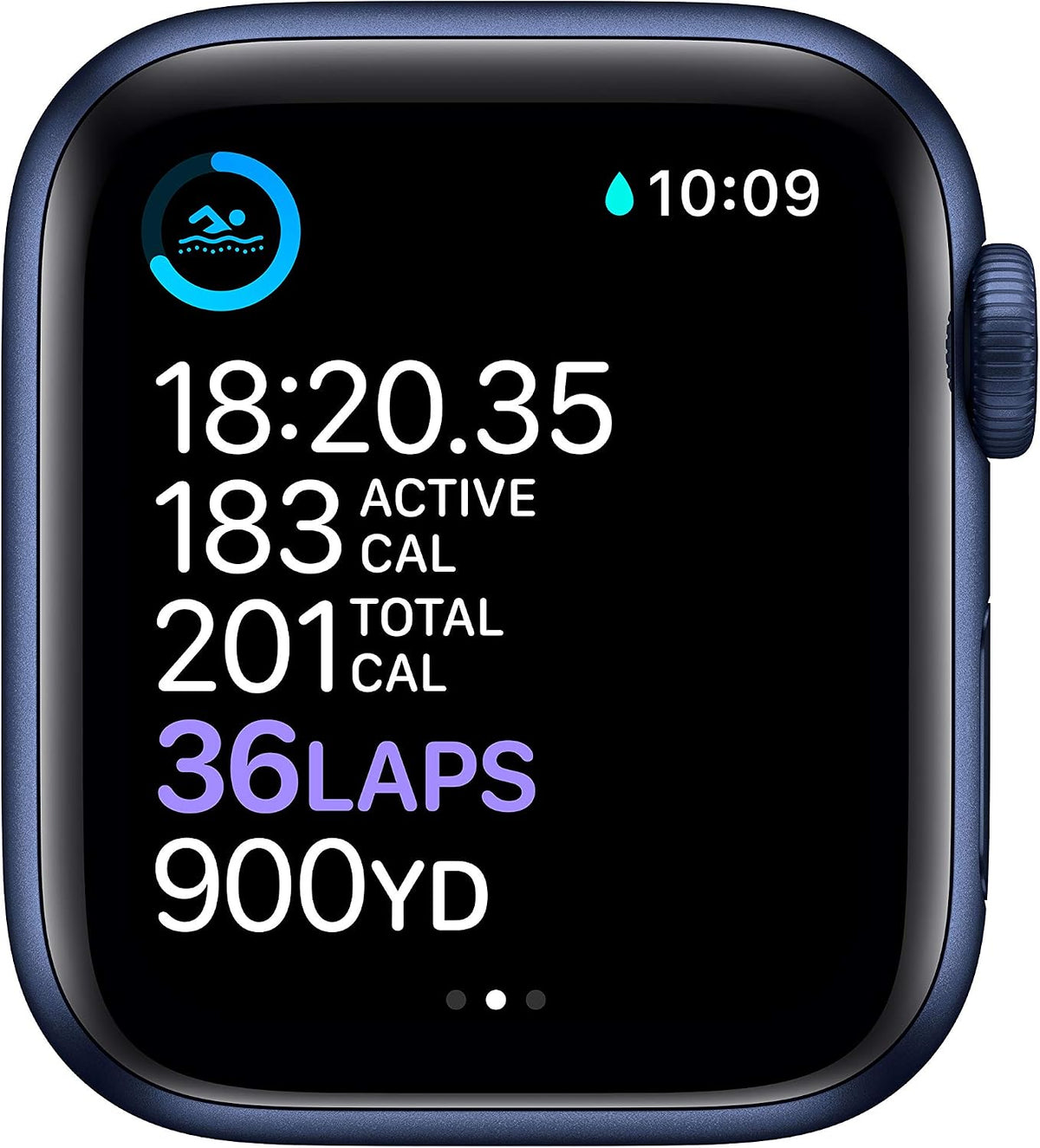 Apple Watch Series 6 (GPS, 40mm) - Blue Aluminum Case with Deep Navy Sport Band