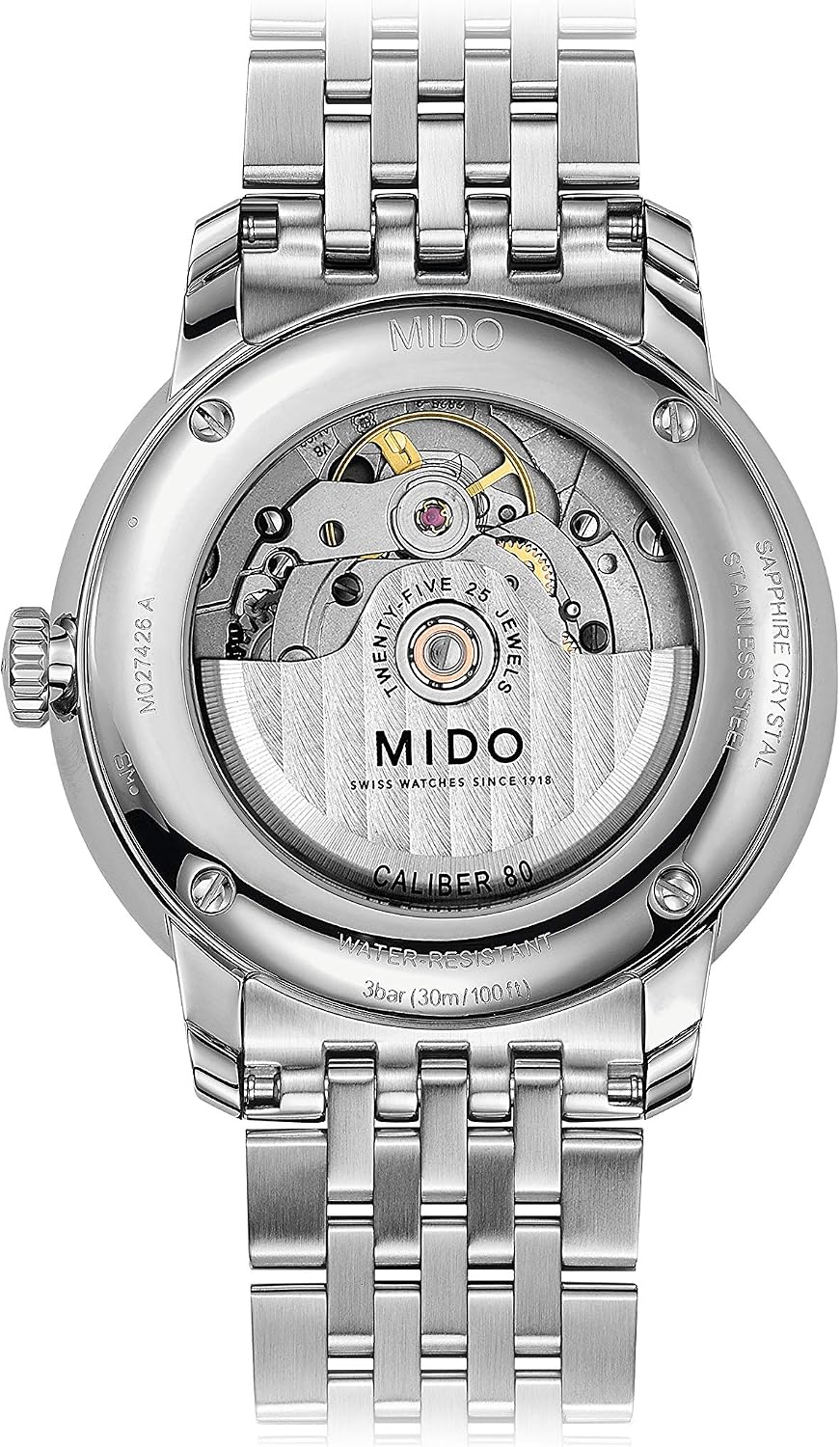 MIDO Baroncelli Big Date - Swiss Automatic Watch for Men - Grey Dial - Case 40mm - M0274261108800