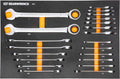 GEARWRENCH 21 Piece 72T SAE Standard & Stubby Ratcheting Wrench Set with EVA Foam Tray - 86526