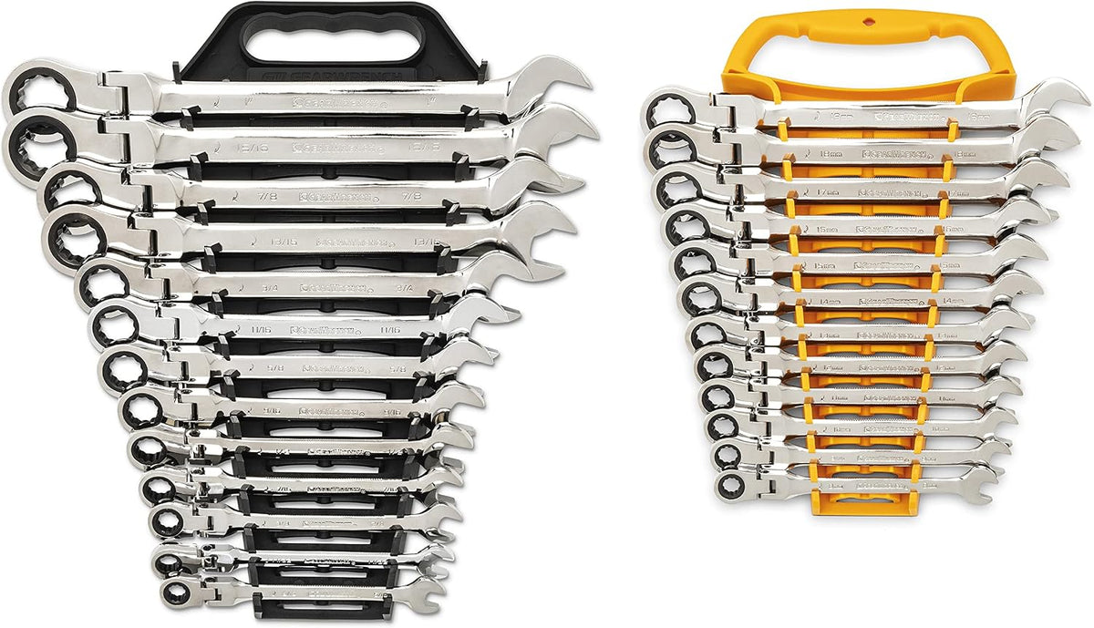 GEARWRENCH 25-Pc. Flex Combination Ratcheting Wrench Set, SAE/MM - 86730