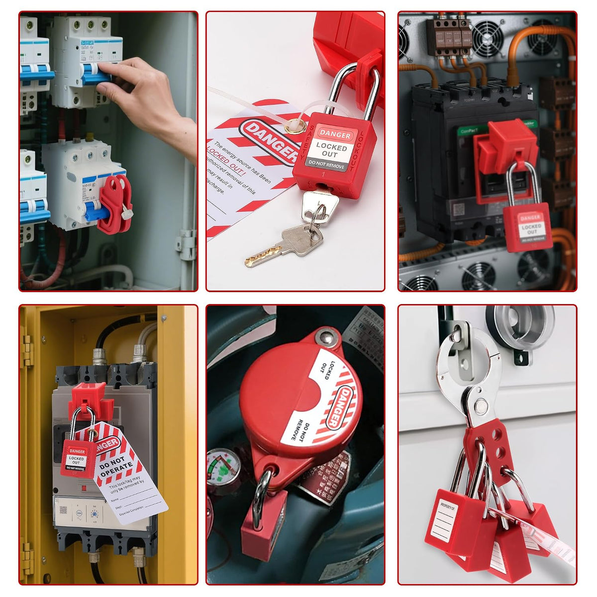 Lockout Tagout Kit Electrical Loto - 67 PCS OSHA Compliant Safety Kit with Padlocks, Hasps, Circuit Breaker Lockouts, Zip Ties, Tags & Tool Box for Industrial/Electrical Equipment
