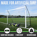 QuickPlay Kickster Elite Portable Soccer Goals - Ultra Fast Setup Weighted Training Goals for Backyard, Turf & Indoor Use - Durable Soccer Nets for Home & Team Practice