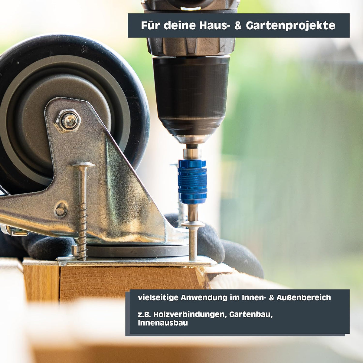 HELPMATE - Universal Countersunk Screws 5.0 x 50 Stainless Steel A2 Rustproof - Pack of 250 Wood Screws with T-Drive and Partial Thread - Chipboard Screws for Indoor and Outdoor Use