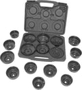 Lisle 61500 Heavy-Duty End Cap Filter Wrench - 17-piece Set