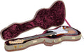 Crossrock Hard-Shell wood case for Telecaster and Stratocaster style electric guitars with removable shoulder straps-Tweed(CRW700STTW)