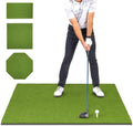 GoSports Elite Golf Hitting Mat for Indoor and Outdoor Practice - Withstands Thousands of Shots - Heavy-Duty Turf Driving Range Mats Works with Golf Simulators - Includes 3 tees - Choose Your Size