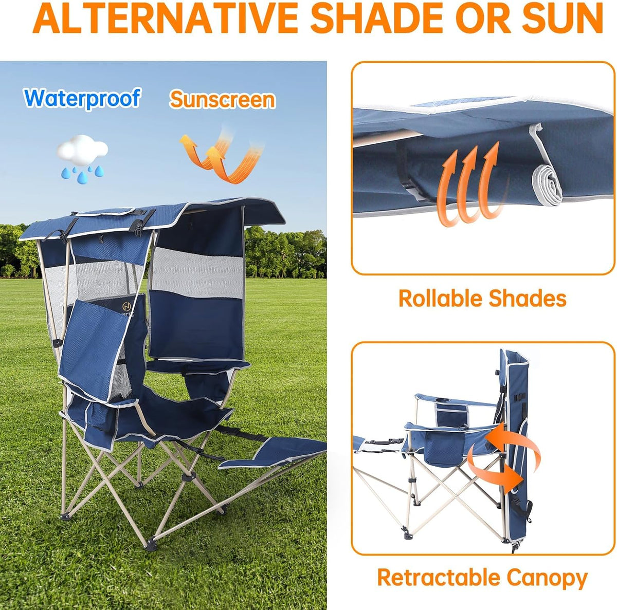 Collapsible Wagons Carts Foldable, Foldable Wagons, Wagon with Canopy, Wagon Carts with Solar Panel Canopy + Chair with Shade, Chair with Canopy, Sports Chairs, Folding Chairs for Outside with Canopy