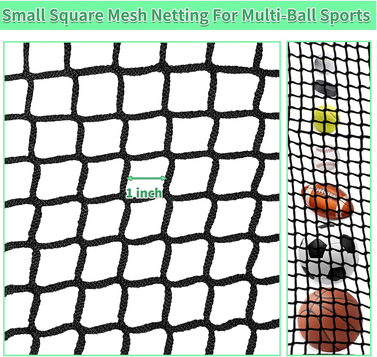 IUZEAI Golf Practice Net - Heavy Duty Nylon Netting, 10x10ft/10x15ft/10x20ft