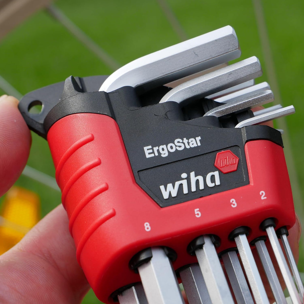 Wiha 66990 MagicRing Ball End Hex Key Set, Long Metric In Holder, 9 Piece