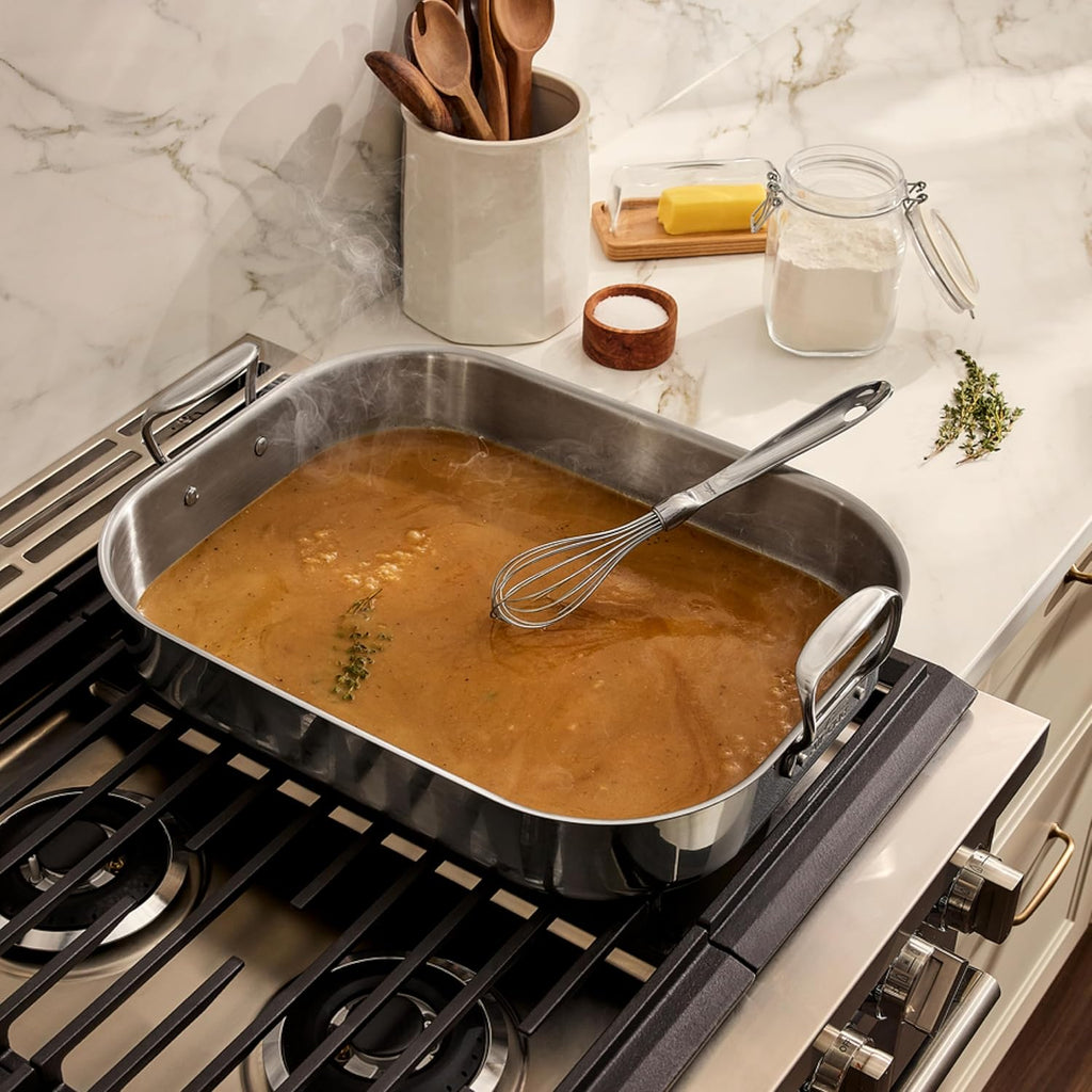 All-Clad Specialty Cookware, Stainless Steel Roaster with Rack, 14 x 18 inch