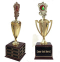 Water Balloon Traveling Trophy with Logo - Plastic Trophy with Base, Awards and Trophies for Sports Competition, Prizes for Adults and Kids Gold, 18'